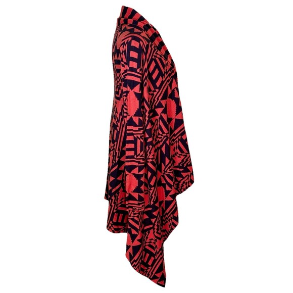 Volcom Women’s Southwestern Aztec Print Waterfall Open Front Cardigan Size XS-S - Picture 4 of 9